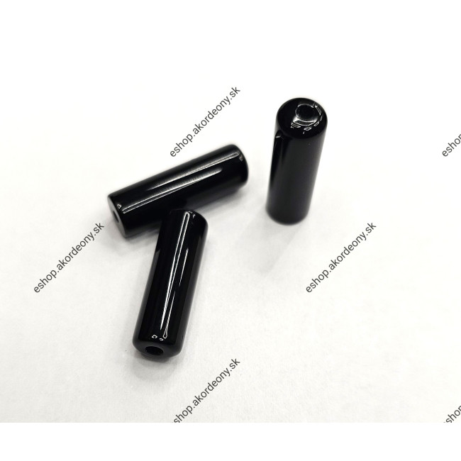 Stĺpik pod basový gombík, farba pastelová čierna 6,5 x 20 mm